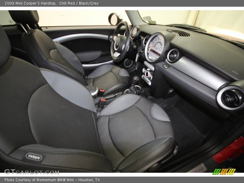 Chili Red / Black/Grey 2009 Mini Cooper S Hardtop