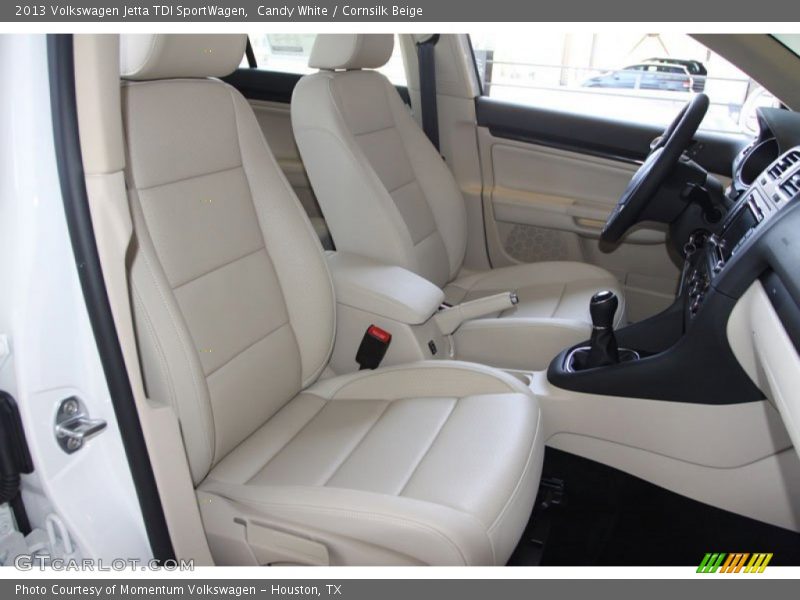 Candy White / Cornsilk Beige 2013 Volkswagen Jetta TDI SportWagen