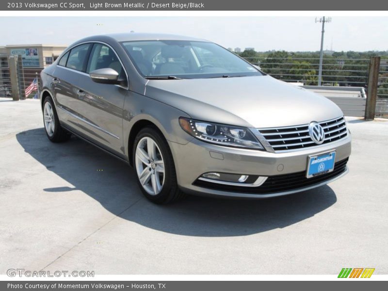 Light Brown Metallic / Desert Beige/Black 2013 Volkswagen CC Sport