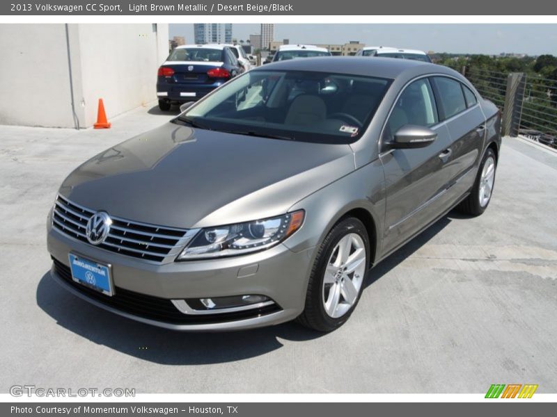 Light Brown Metallic / Desert Beige/Black 2013 Volkswagen CC Sport