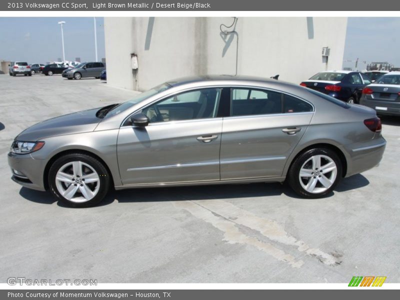 Light Brown Metallic / Desert Beige/Black 2013 Volkswagen CC Sport