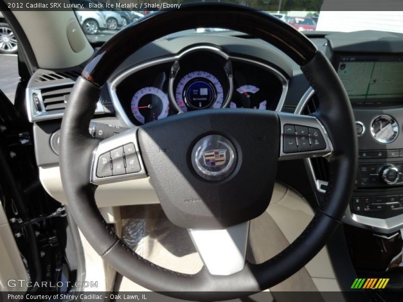 Black Ice Metallic / Shale/Ebony 2012 Cadillac SRX Luxury