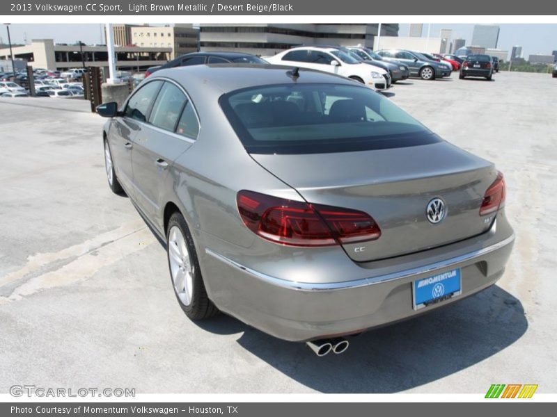 Light Brown Metallic / Desert Beige/Black 2013 Volkswagen CC Sport