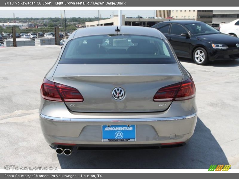 Light Brown Metallic / Desert Beige/Black 2013 Volkswagen CC Sport