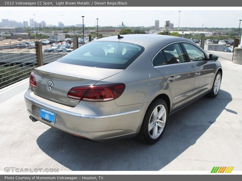 Light Brown Metallic / Desert Beige/Black 2013 Volkswagen CC Sport