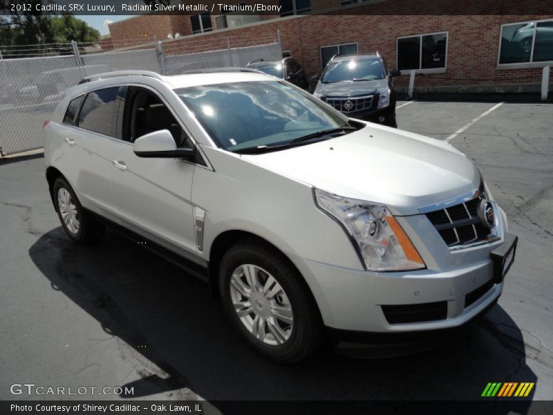 Radiant Silver Metallic / Titanium/Ebony 2012 Cadillac SRX Luxury
