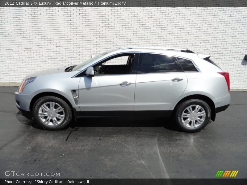 Radiant Silver Metallic / Titanium/Ebony 2012 Cadillac SRX Luxury