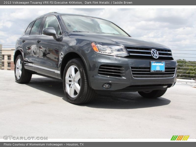 Dark Flint Metallic / Saddle Brown 2013 Volkswagen Touareg VR6 FSI Executive 4XMotion