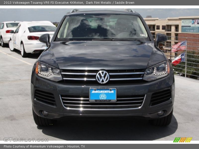 Dark Flint Metallic / Saddle Brown 2013 Volkswagen Touareg VR6 FSI Executive 4XMotion