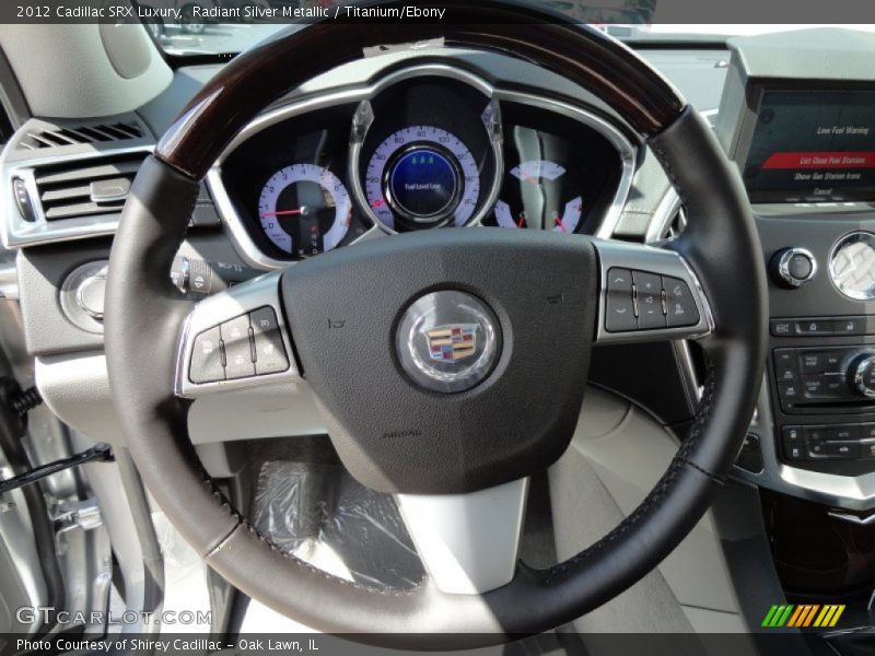Radiant Silver Metallic / Titanium/Ebony 2012 Cadillac SRX Luxury