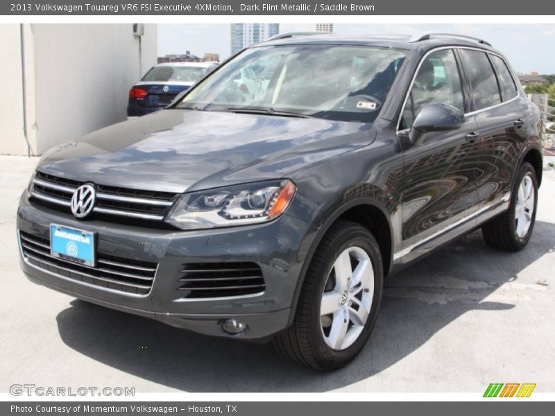Dark Flint Metallic / Saddle Brown 2013 Volkswagen Touareg VR6 FSI Executive 4XMotion