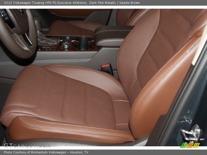 Dark Flint Metallic / Saddle Brown 2013 Volkswagen Touareg VR6 FSI Executive 4XMotion