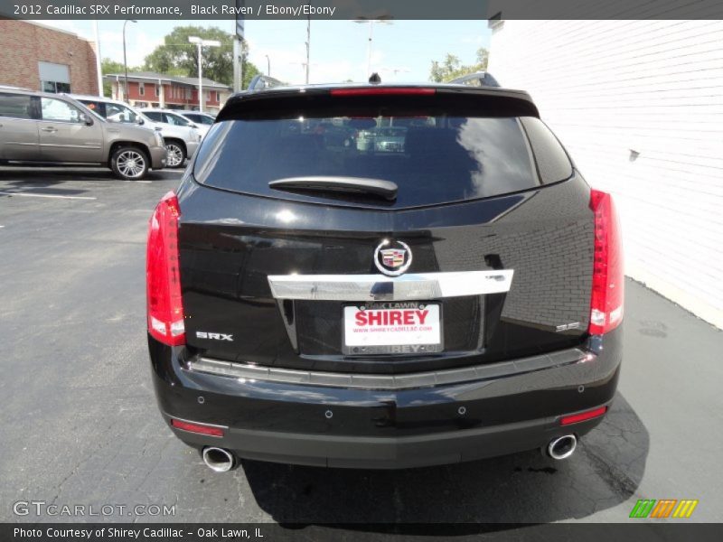 Black Raven / Ebony/Ebony 2012 Cadillac SRX Performance