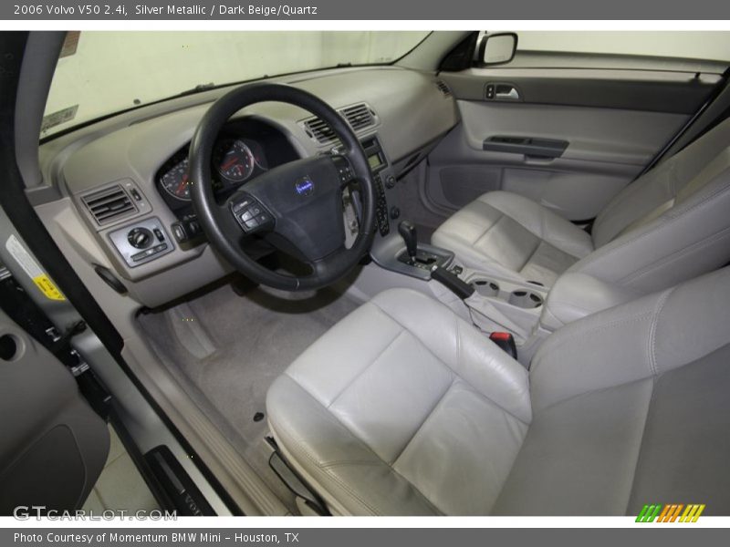 Silver Metallic / Dark Beige/Quartz 2006 Volvo V50 2.4i