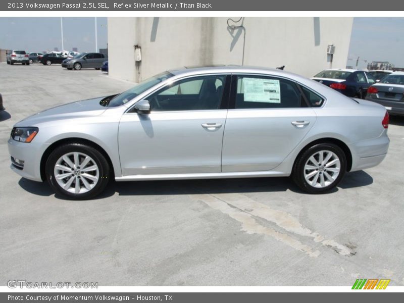 Reflex Silver Metallic / Titan Black 2013 Volkswagen Passat 2.5L SEL