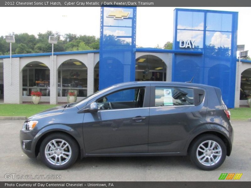 Cyber Gray Metallic / Dark Pewter/Dark Titanium 2012 Chevrolet Sonic LT Hatch