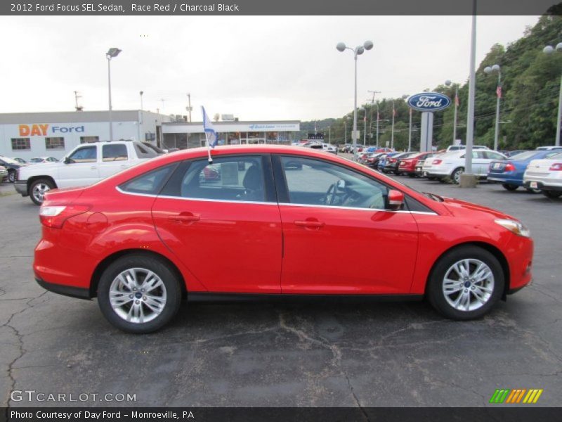 Race Red / Charcoal Black 2012 Ford Focus SEL Sedan