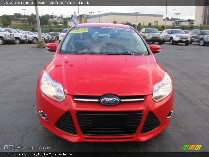 Race Red / Charcoal Black 2012 Ford Focus SEL Sedan