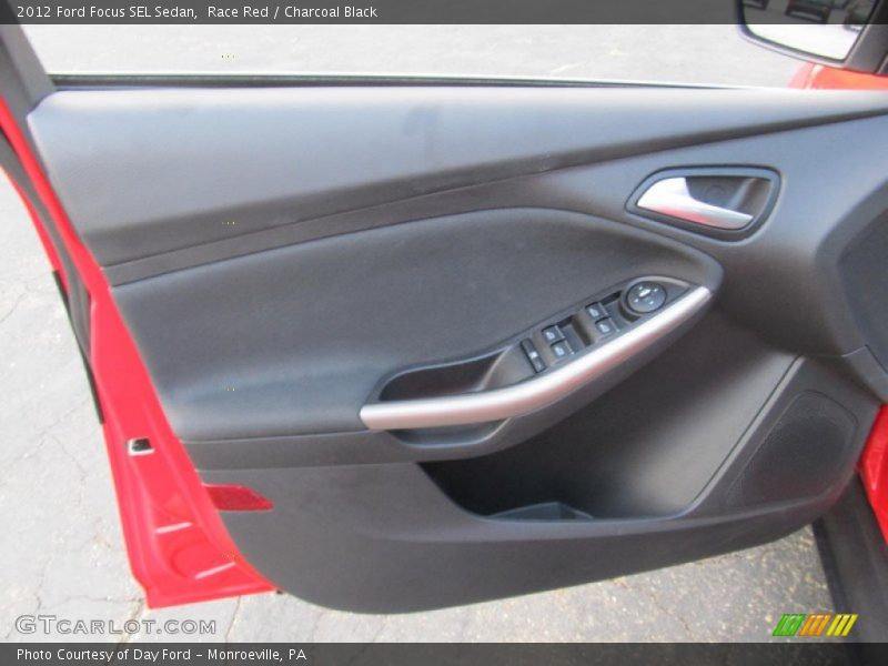 Race Red / Charcoal Black 2012 Ford Focus SEL Sedan