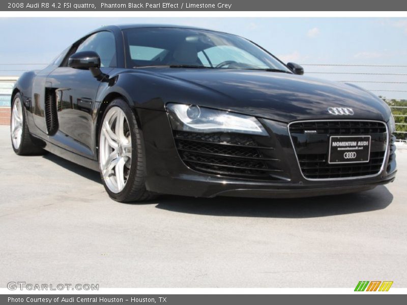 Phantom Black Pearl Effect / Limestone Grey 2008 Audi R8 4.2 FSI quattro