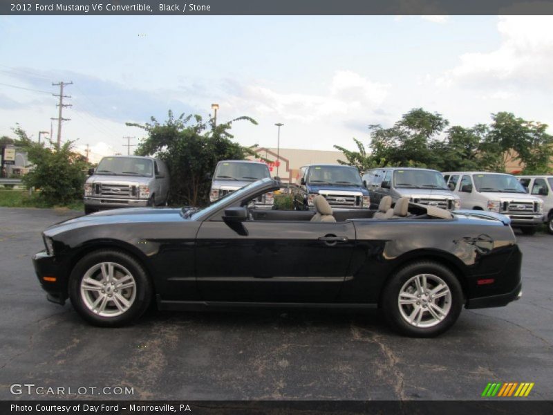 Black / Stone 2012 Ford Mustang V6 Convertible