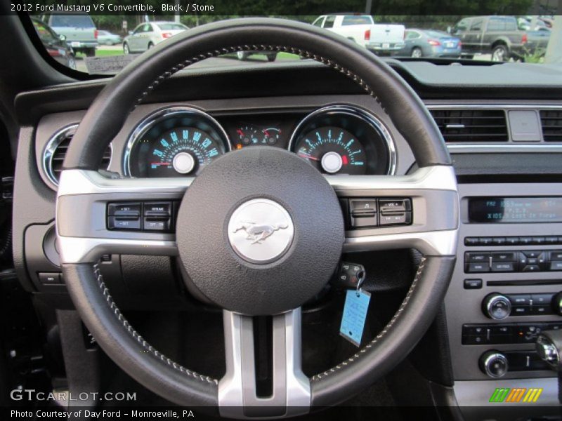 Black / Stone 2012 Ford Mustang V6 Convertible