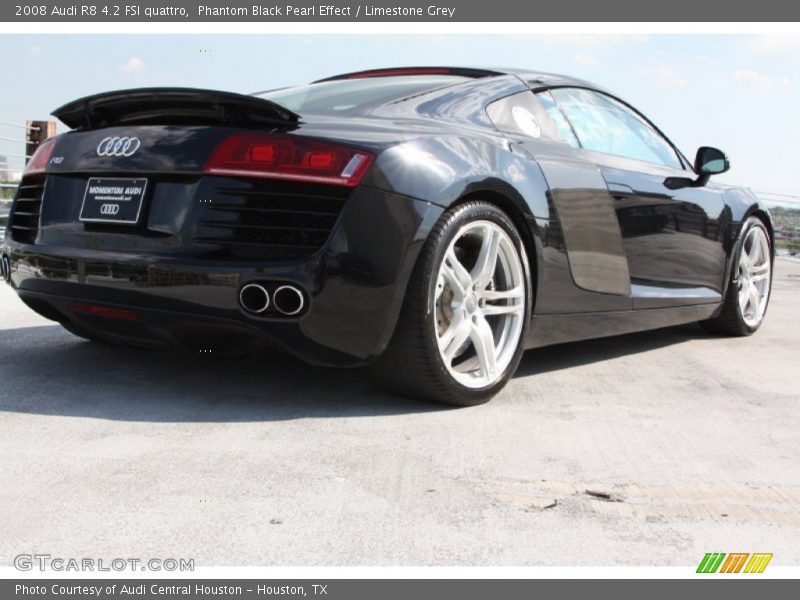 Phantom Black Pearl Effect / Limestone Grey 2008 Audi R8 4.2 FSI quattro