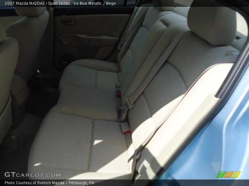 Ice Blue Metallic / Beige 2007 Mazda MAZDA3 i Sport Sedan