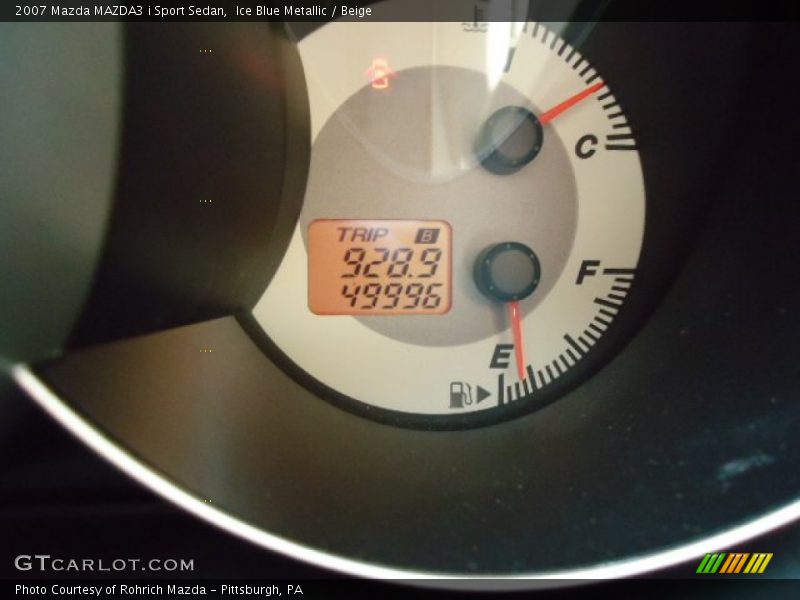 Ice Blue Metallic / Beige 2007 Mazda MAZDA3 i Sport Sedan