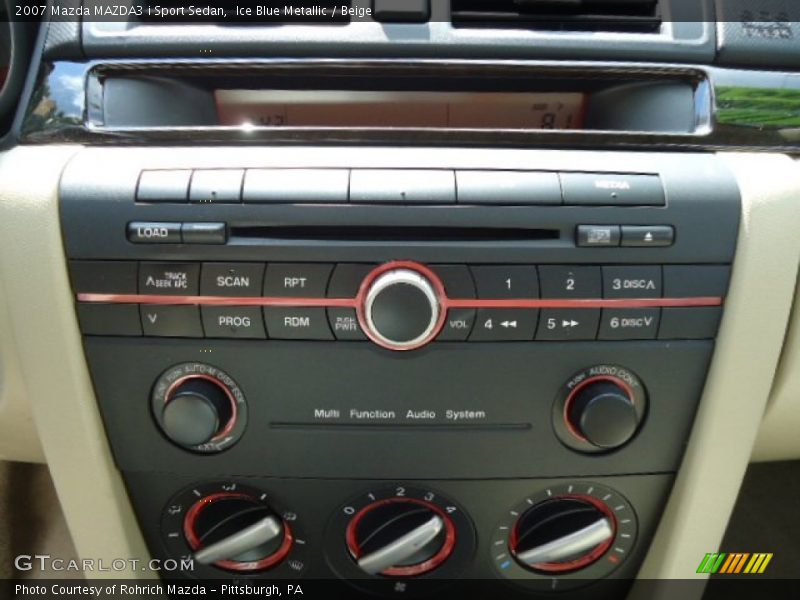 Ice Blue Metallic / Beige 2007 Mazda MAZDA3 i Sport Sedan