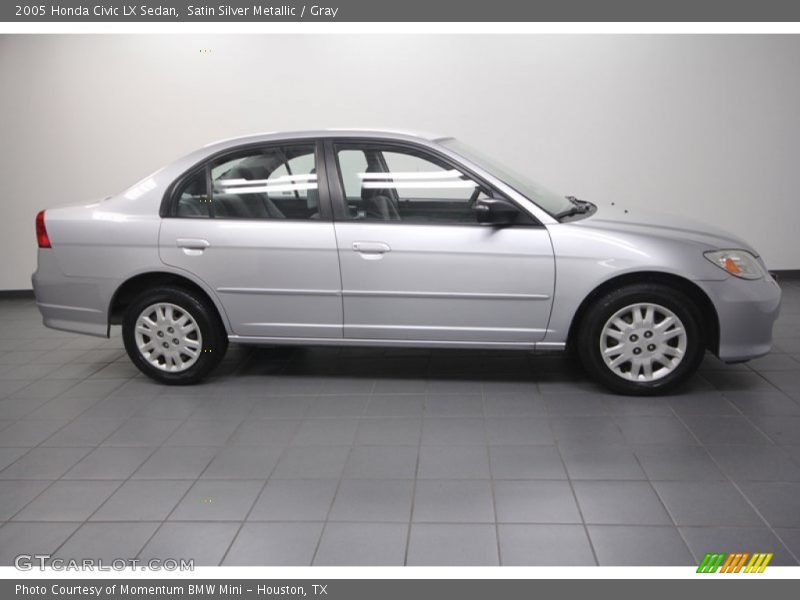 Satin Silver Metallic / Gray 2005 Honda Civic LX Sedan