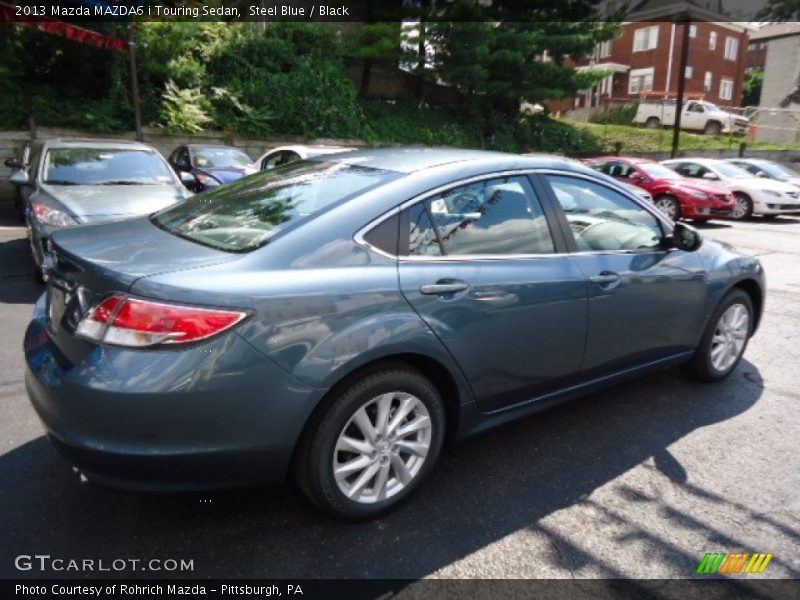 Steel Blue / Black 2013 Mazda MAZDA6 i Touring Sedan