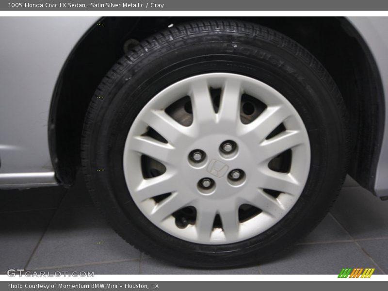 Satin Silver Metallic / Gray 2005 Honda Civic LX Sedan