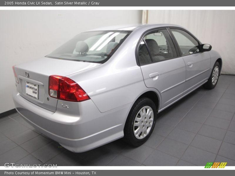 Satin Silver Metallic / Gray 2005 Honda Civic LX Sedan