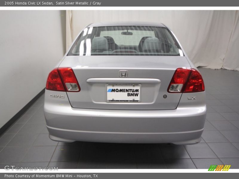 Satin Silver Metallic / Gray 2005 Honda Civic LX Sedan