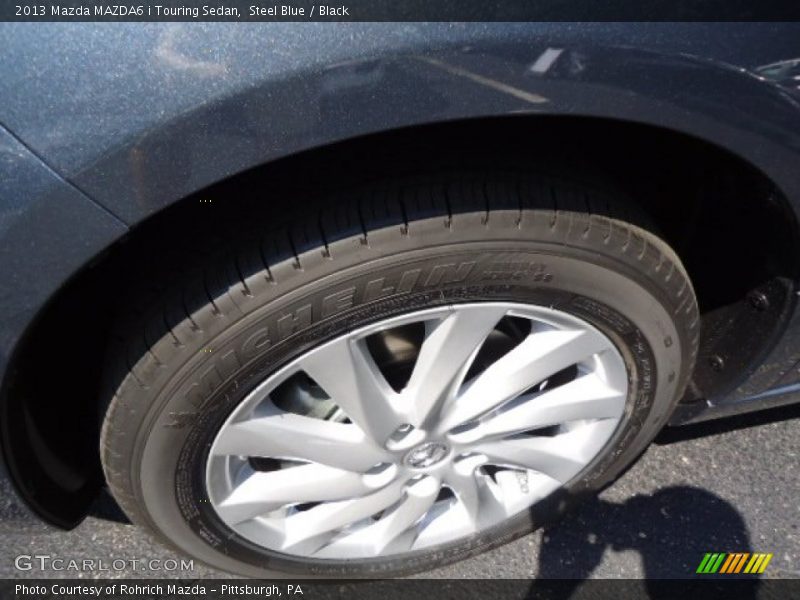 Steel Blue / Black 2013 Mazda MAZDA6 i Touring Sedan