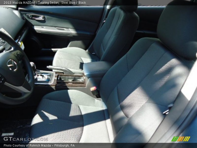 Steel Blue / Black 2013 Mazda MAZDA6 i Touring Sedan