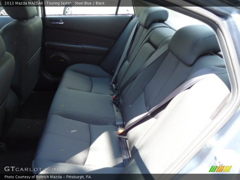 Steel Blue / Black 2013 Mazda MAZDA6 i Touring Sedan