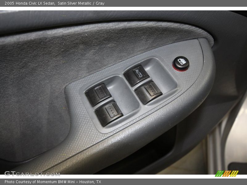 Satin Silver Metallic / Gray 2005 Honda Civic LX Sedan