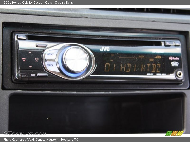 Clover Green / Beige 2001 Honda Civic LX Coupe