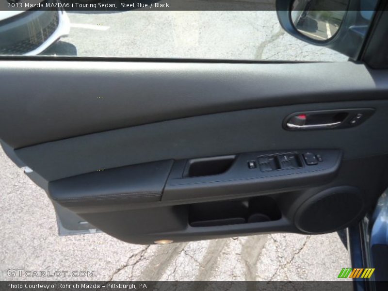 Steel Blue / Black 2013 Mazda MAZDA6 i Touring Sedan