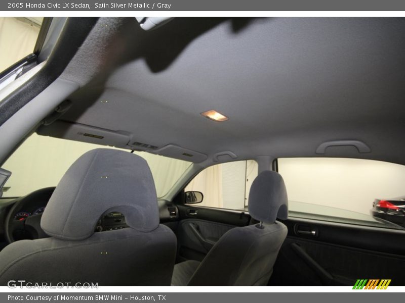 Satin Silver Metallic / Gray 2005 Honda Civic LX Sedan