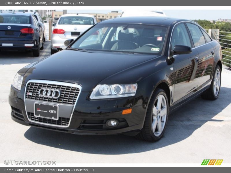 Brilliant Black / Black 2008 Audi A6 3.2 Sedan