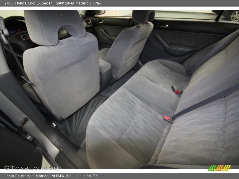 Satin Silver Metallic / Gray 2005 Honda Civic LX Sedan