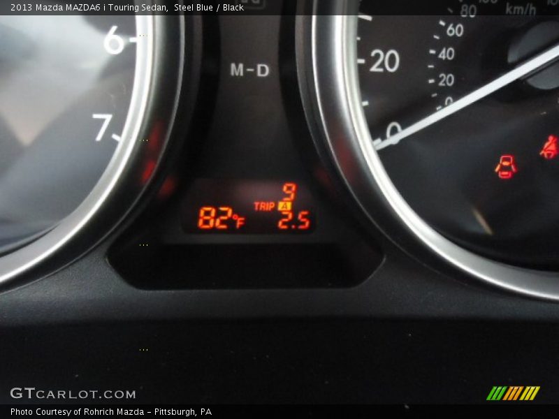 Steel Blue / Black 2013 Mazda MAZDA6 i Touring Sedan
