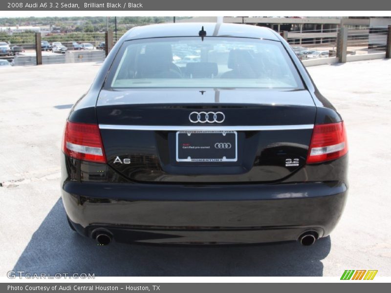 Brilliant Black / Black 2008 Audi A6 3.2 Sedan