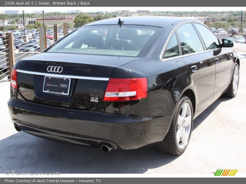 Brilliant Black / Black 2008 Audi A6 3.2 Sedan