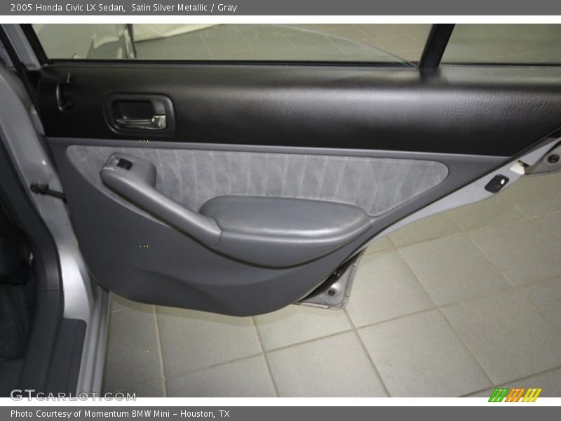 Satin Silver Metallic / Gray 2005 Honda Civic LX Sedan