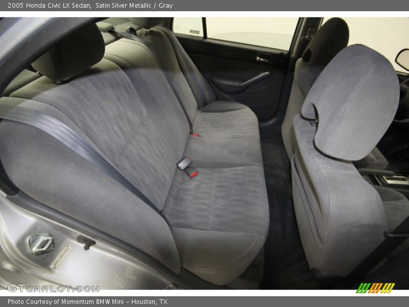 Satin Silver Metallic / Gray 2005 Honda Civic LX Sedan