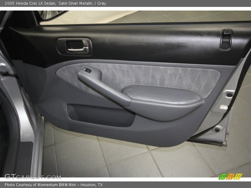Satin Silver Metallic / Gray 2005 Honda Civic LX Sedan